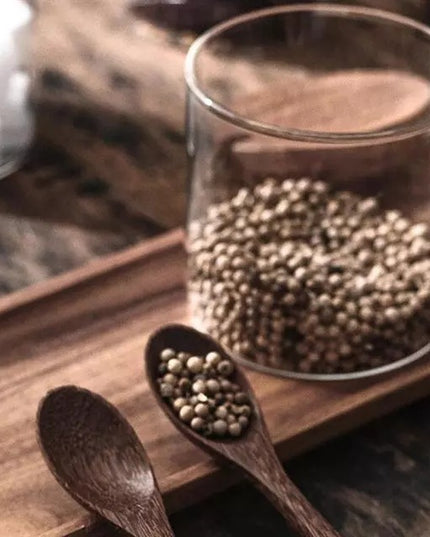 Kitchen Seasoning Jar Glass Spice Container Salt Storage