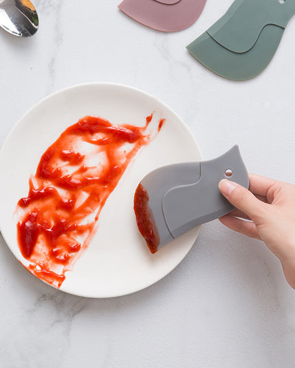 Cute Penguin Shape Baking Soft Blade Scraper Oil