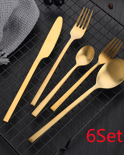 Stainless Steel Cutlery Set Matte Cutlery Thickened