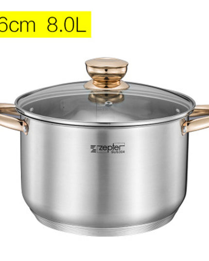 Thickened Double Bottom 304 Stainless Steel sSmall Soup Pot
