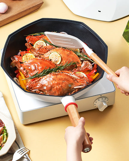 Wok Cooking Pot Household Maifan Stone Non-stick Frying Pan Without Oil Smoke Gas and Induction Cooker Cookware