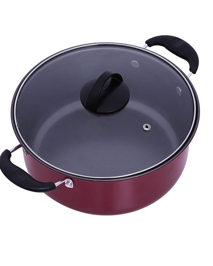 Factory Direct Sale Cookware Set Hao Li Three-Piece Cookware Non-Stick Pan Wok Soup Pot Frying Pan Gift Set Wholesale