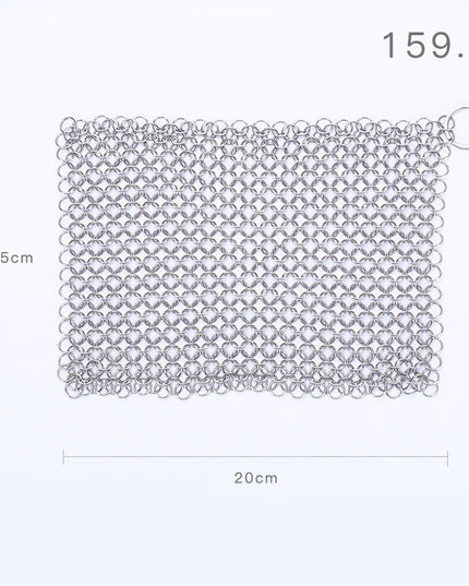 316 Cast Iron Cleaner Kitchen Rust Pot Pans Cleaning Scrubber Steel Rust Remover Scraper Brush Kit Metal Cleaning Brush