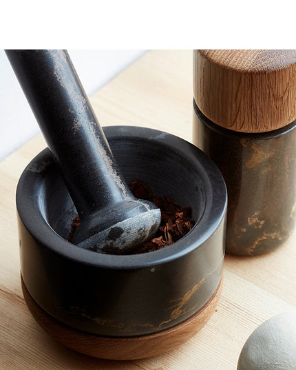 Series Stone Mortar Manual Garlic Masher Garlic Masher Grinder Garlic Press Garlic Mortar