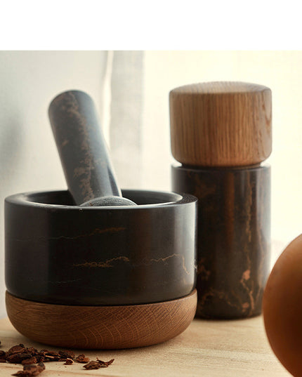 Series Stone Mortar Manual Garlic Masher Garlic Masher Grinder Garlic Press Garlic Mortar