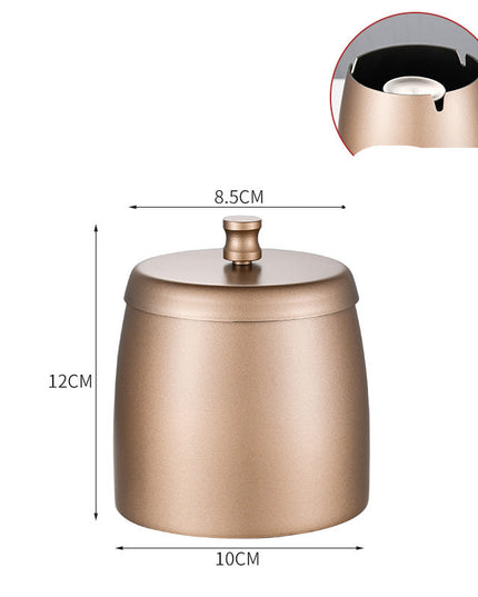Stainless Steel Ashtray With Lid