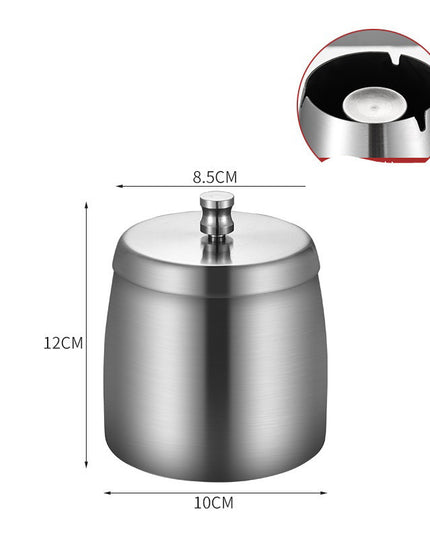 Stainless Steel Ashtray With Lid