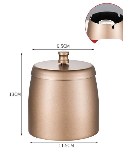 Stainless Steel Ashtray With Lid