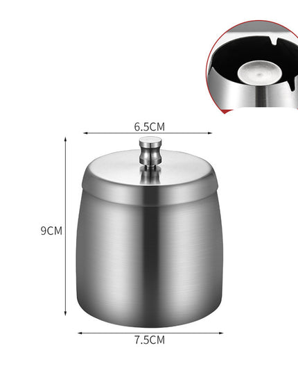 Stainless Steel Ashtray With Lid