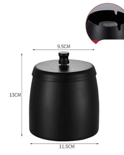 Stainless Steel Ashtray With Lid