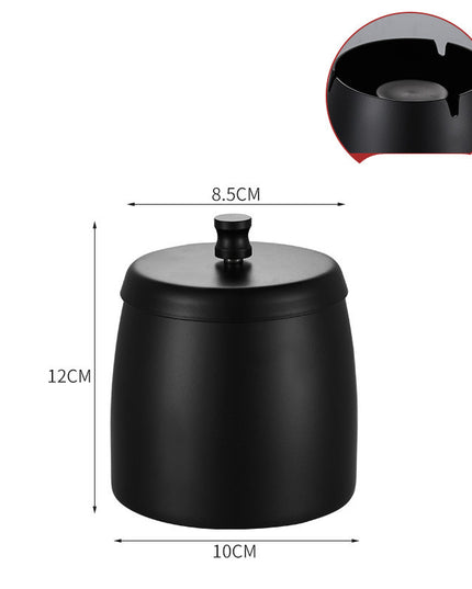 Stainless Steel Ashtray With Lid
