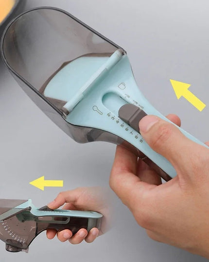 Plastic Adjustable With Scale Measuring Spoon