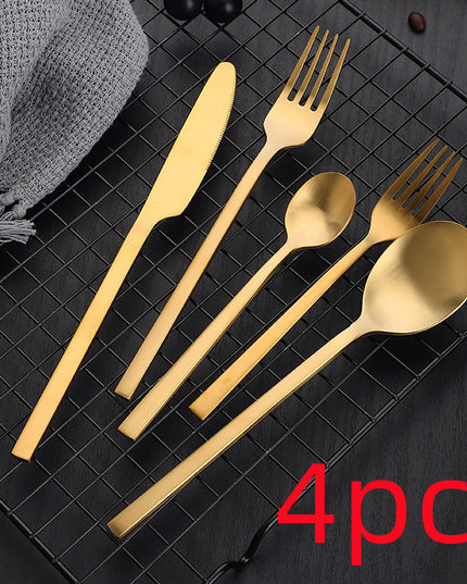Stainless Steel Cutlery Set Matte Cutlery Thickened