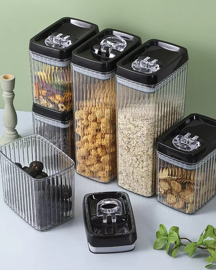 6PC Set Food Storage Kitchen Sealed Jar Set Containers With Lids