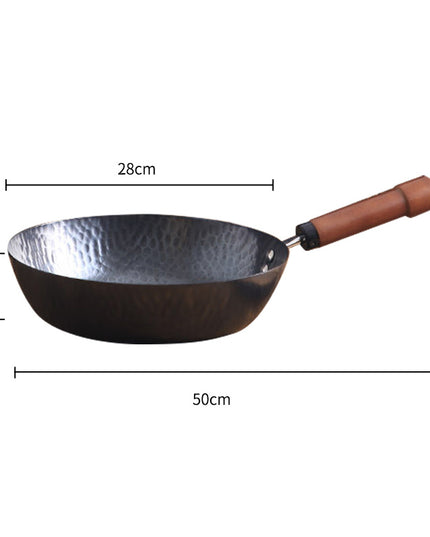 Non-stick Pan Uncoated General Purpose Flat-bottomed Wok