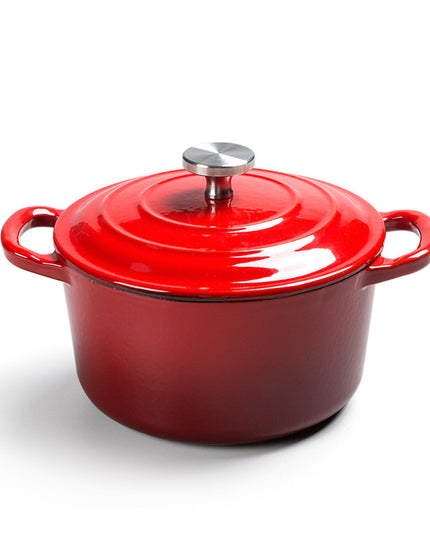 Enamel cast iron hat pot stock pot iron stew pot universal