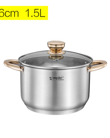 Thickened Double Bottom 304 Stainless Steel sSmall Soup Pot