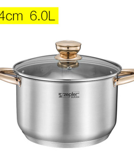 Thickened Double Bottom 304 Stainless Steel sSmall Soup Pot