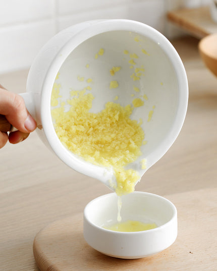 Manually Pounding Garlic Ceramic Stone Mortar and Grinder