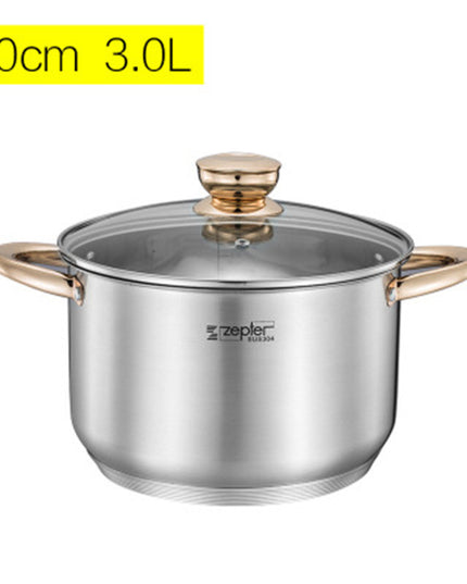 Thickened Double Bottom 304 Stainless Steel sSmall Soup Pot