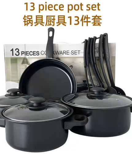 13-piece Suit Non-stick Pan Stockpot Frying Pan