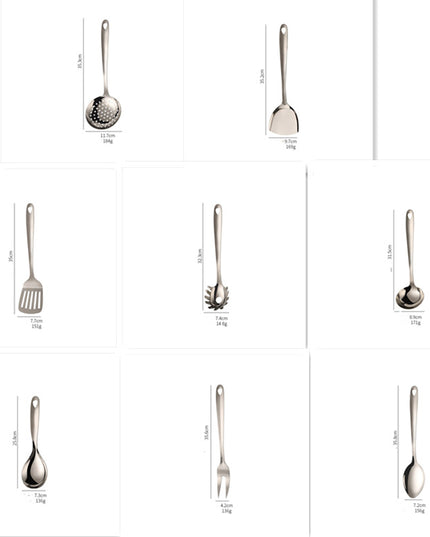 Thickened 430 Stainless Steel Kitchen Utensils