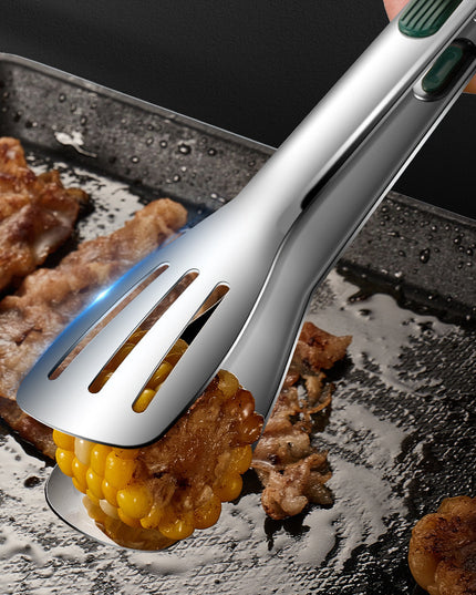 7 9 12inch Kitchen Tongs 304 Stainless Steel Grill Tongs For Cooking BBQ Non-Slip Salad Tongs Clips Tong Kitchen Accessories
