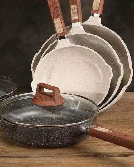 Induction Cooker Non Stick Medical Stone Frying Pan