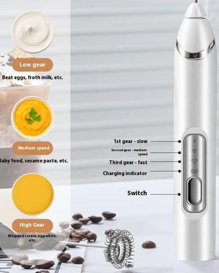 Milk Frother Coffee Blender Handheld Electric Stirring Rod