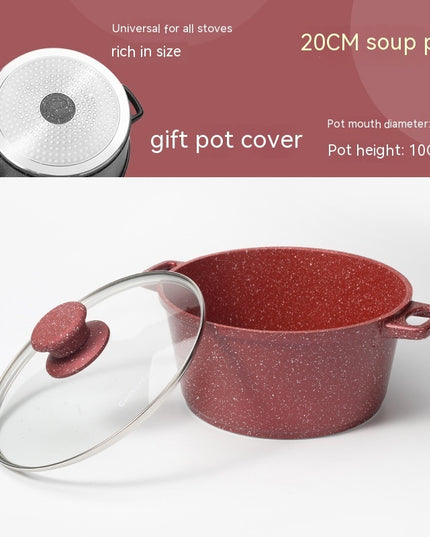 German Medical Stone Soup Pot Binaural Non-stick Pan