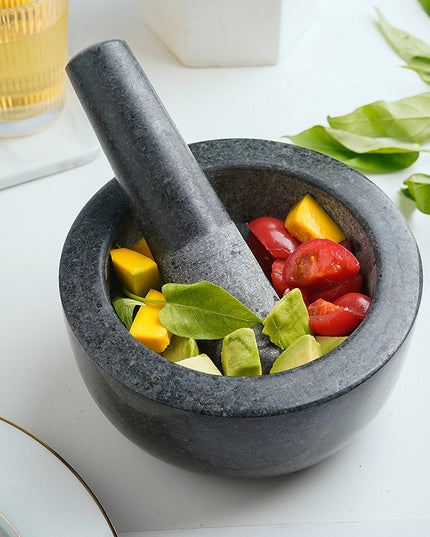 Stone Mortar Vintage Marble Kitchen Home Grinder