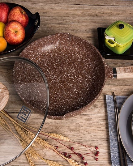 Induction Cooker Non Stick Medical Stone Frying Pan