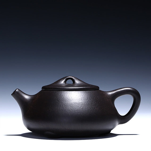 Black Zhujing Jingzhou Painted Stone Ladle Pot