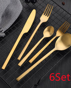 6pcsGolden matte fivepiece set