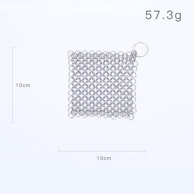 316 Cast Iron Cleaner Kitchen Rust Pot Pans Cleaning Scrubber Steel Rust Remover Scraper Brush Kit Metal Cleaning Brush