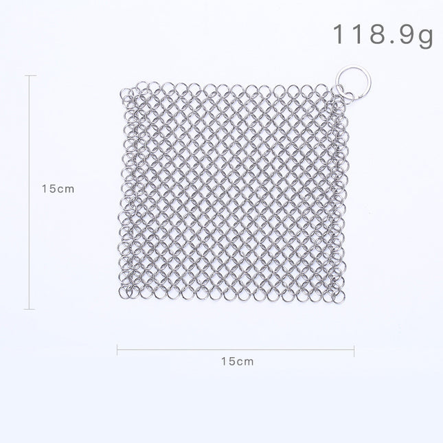 316 Cast Iron Cleaner Kitchen Rust Pot Pans Cleaning Scrubber Steel Rust Remover Scraper Brush Kit Metal Cleaning Brush