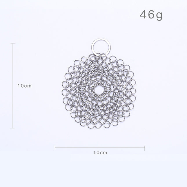 316 Cast Iron Cleaner Kitchen Rust Pot Pans Cleaning Scrubber Steel Rust Remover Scraper Brush Kit Metal Cleaning Brush