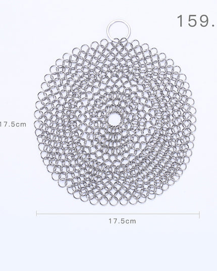 316 Cast Iron Cleaner Kitchen Rust Pot Pans Cleaning Scrubber Steel Rust Remover Scraper Brush Kit Metal Cleaning Brush
