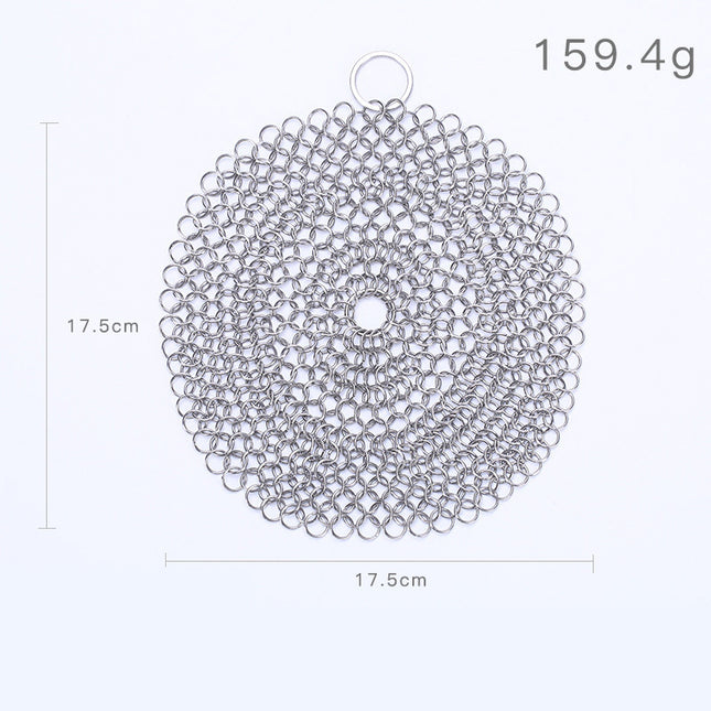 316 Cast Iron Cleaner Kitchen Rust Pot Pans Cleaning Scrubber Steel Rust Remover Scraper Brush Kit Metal Cleaning Brush