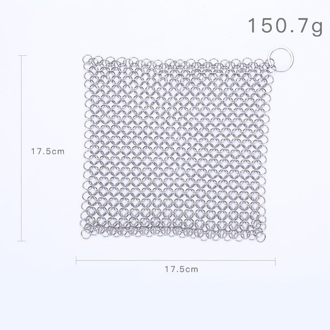 316 Cast Iron Cleaner Kitchen Rust Pot Pans Cleaning Scrubber Steel Rust Remover Scraper Brush Kit Metal Cleaning Brush