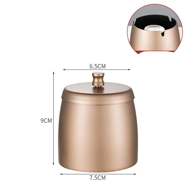 Stainless Steel Ashtray With Lid