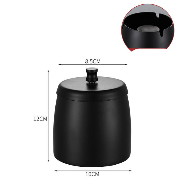 Stainless Steel Ashtray With Lid
