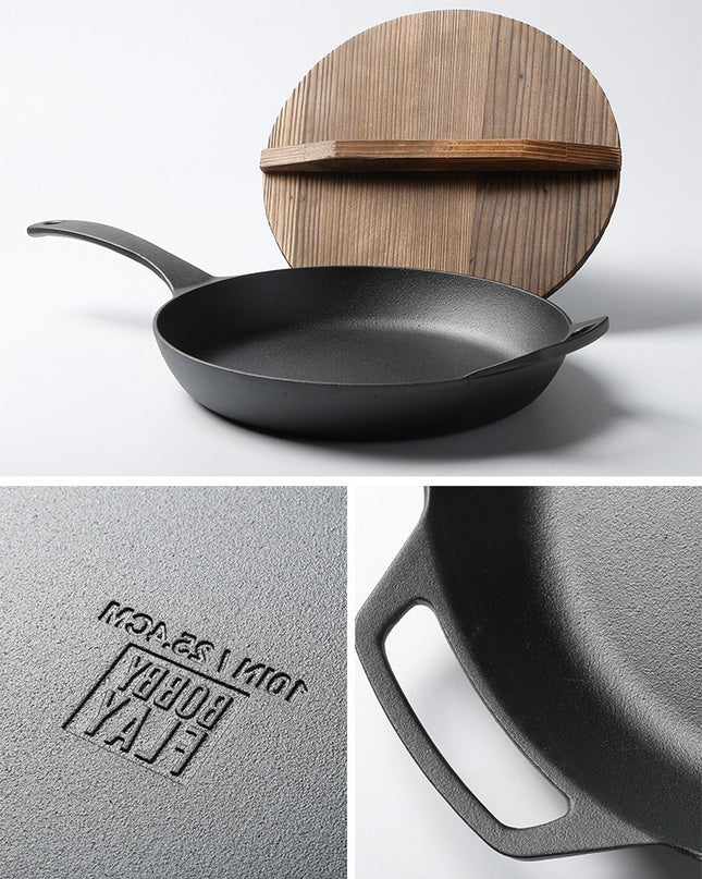 Thick cast iron pan