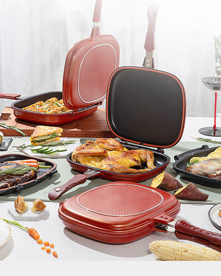 Double Side Frying Pan Non-stick Flip Frying Pan