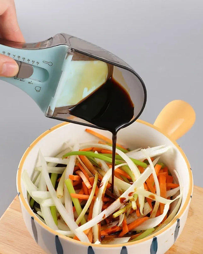 Plastic Adjustable With Scale Measuring Spoon