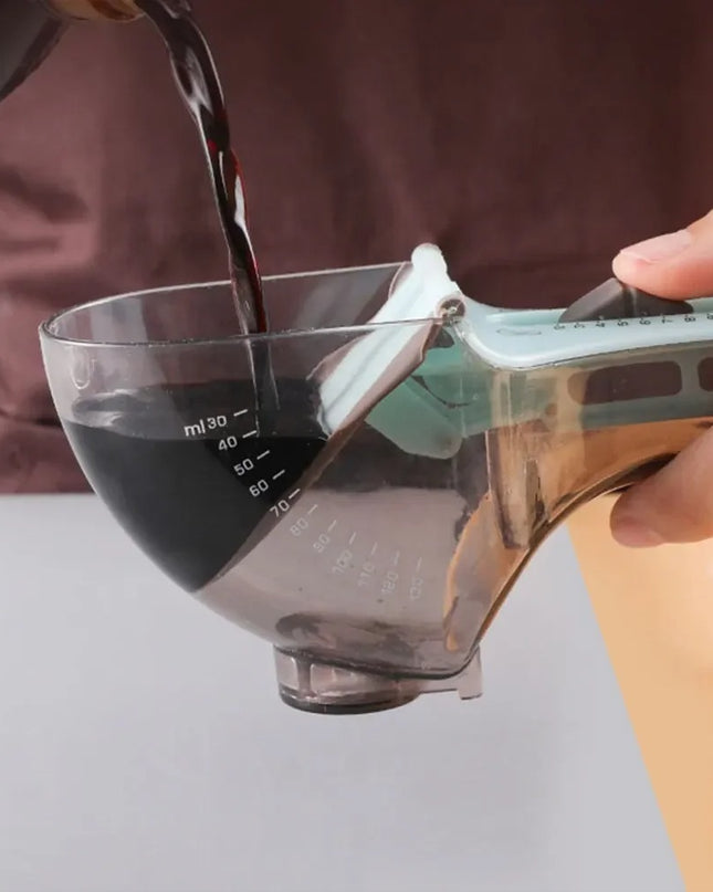 Plastic Adjustable With Scale Measuring Spoon