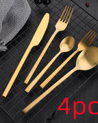 4pcsGolden matte fivepiece set
