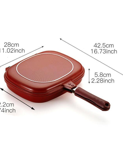 Double Side Frying Pan Non-stick Flip Frying Pan
