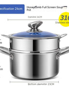 24CM Soup Pot With Steamer