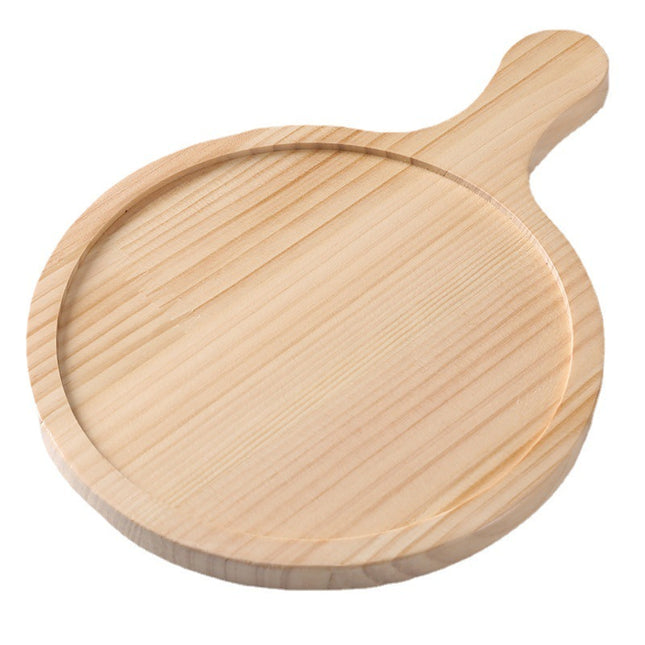 Pine Round Pizza Pan With Handles